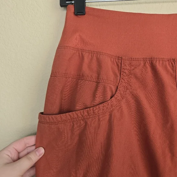 Prana Kanab Clay Rust Orange Organic Cotton Blend Jogger Hiking Pants Sz S - Picture 7 of 16